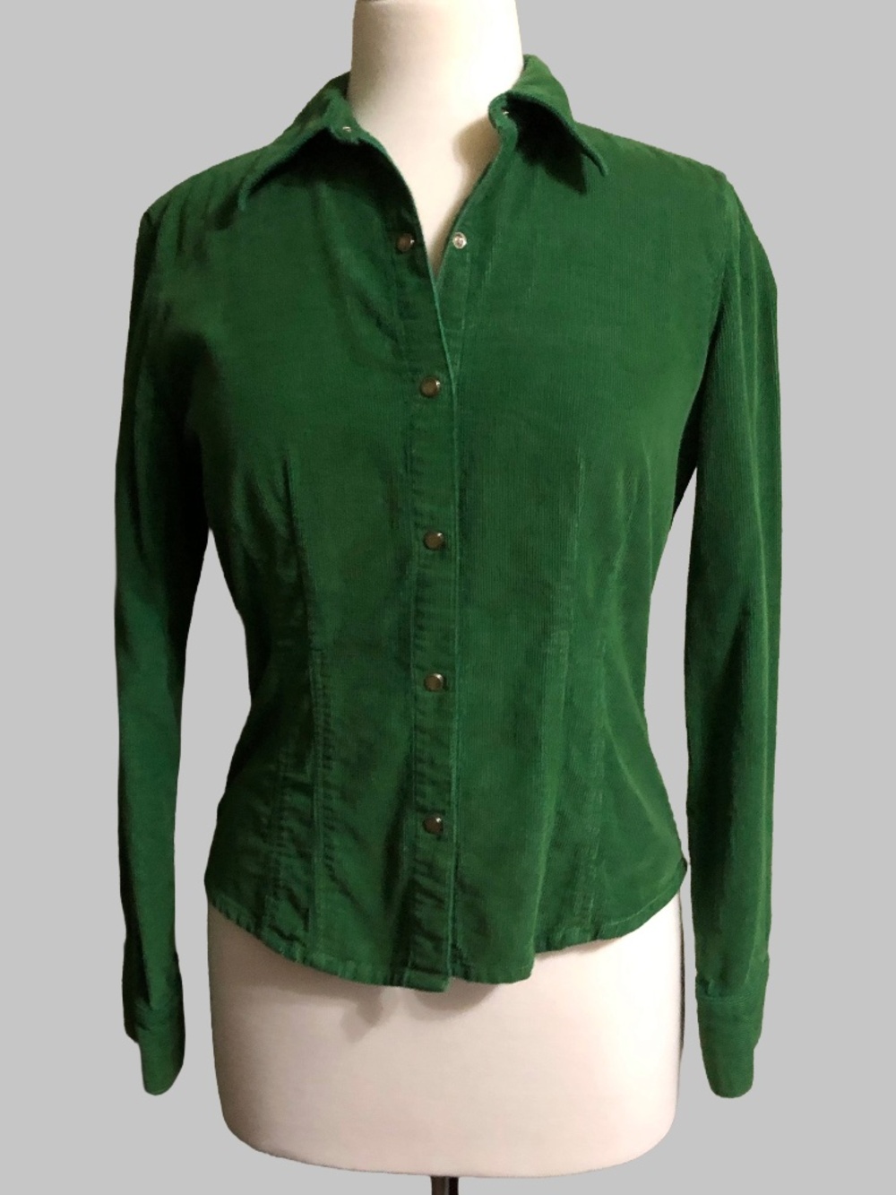 Vintage Andrew & Co Green Corduroy Shirt Size M